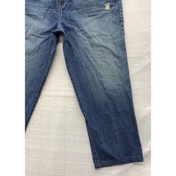 Meezan Art Couture Denim Jeans Men's 44 Medium Distress Wash Lightly Destroyed - Picture 4 of 16